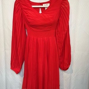 JESSICA SIMPSON PLEATED DRESS